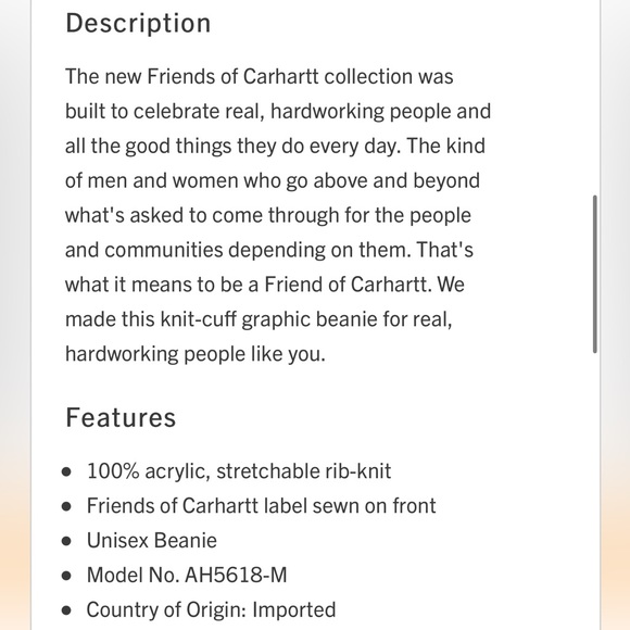 NWT Carhartt Beanie STYLE #105618
KNIT CUFFED FOC GRAPHIC BEANIE - Picture 3 of 5